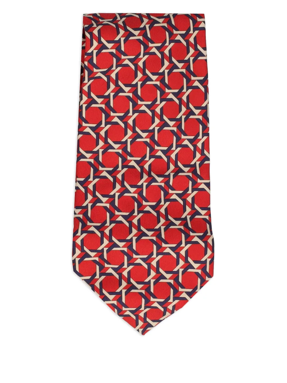 Burberry Pre-Owned geometric-print silk tie | Image 2