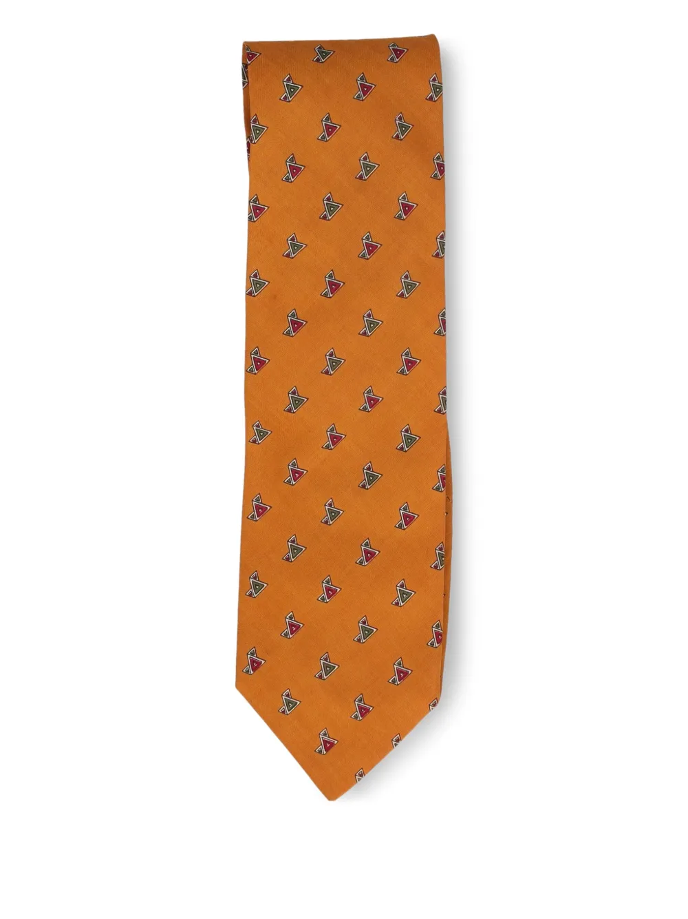 Giorgio Armani Pre-Owned triangle-print silk tie | Image 2