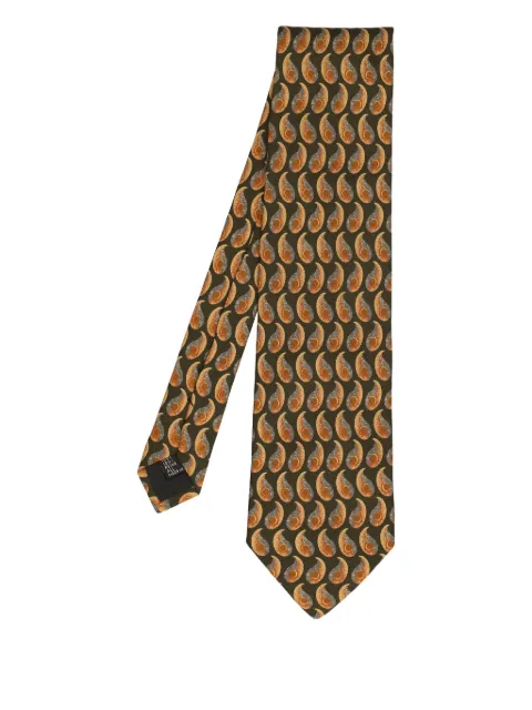 Krizia paisley-print silk tie