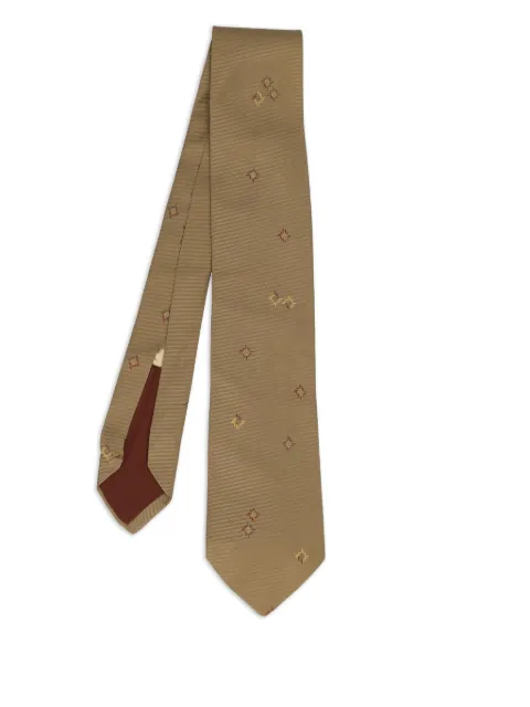 Giorgio Armani Pre-Owned ربطة عنق حرير منقوشة