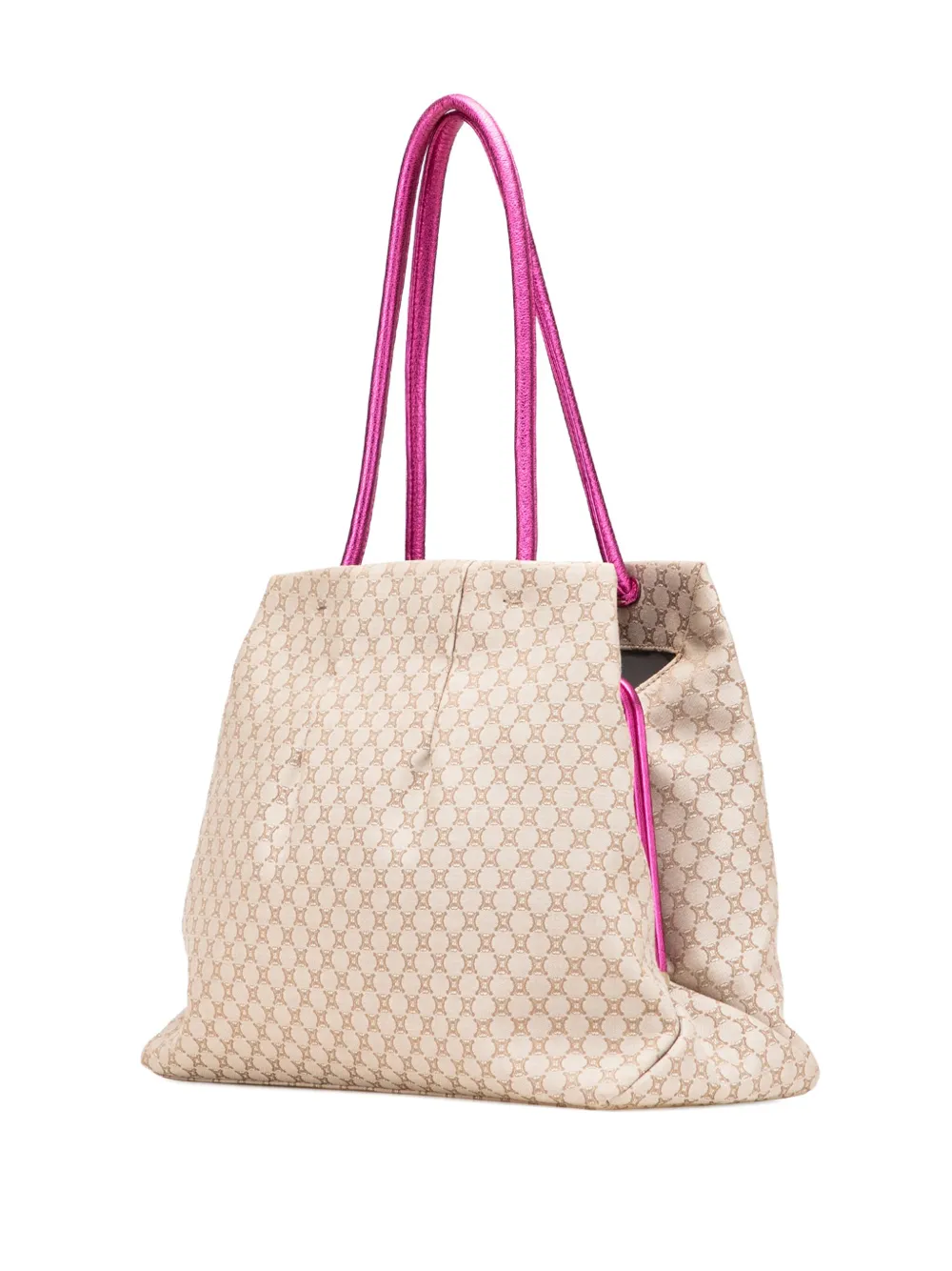 Pre-owned Celine 2008 Macadam Canvas Clasp Tote Bag