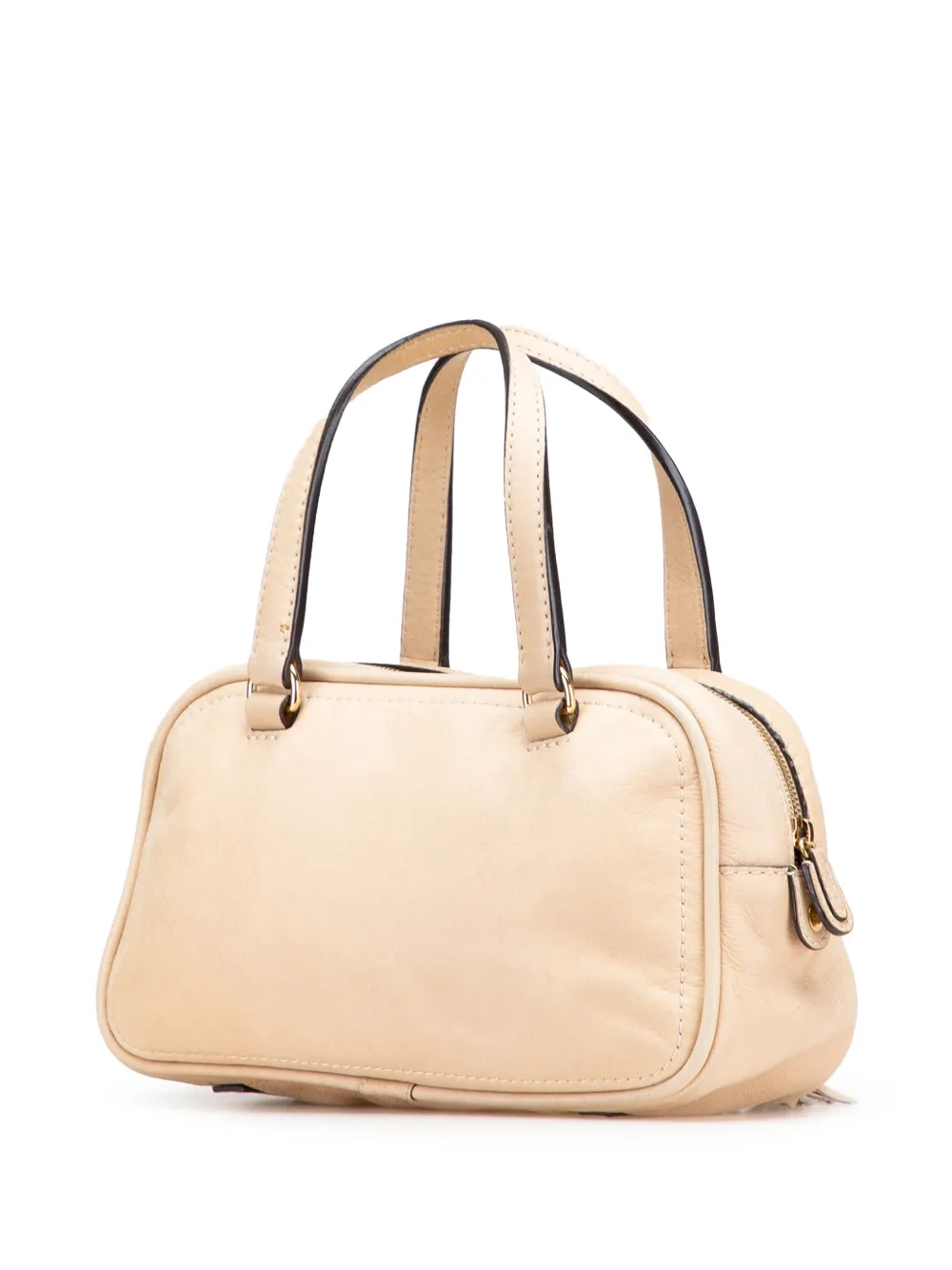 Pre-owned Loewe 2007 Mini Anagram Leather Tassel Handbag