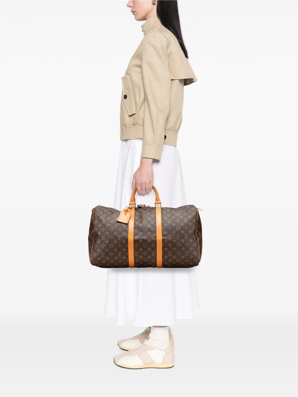 Louis Vuitton Pre-Owned Borsa da viaggio Keepall 50 con monogramma 1990 | Pre-owned | Image 2