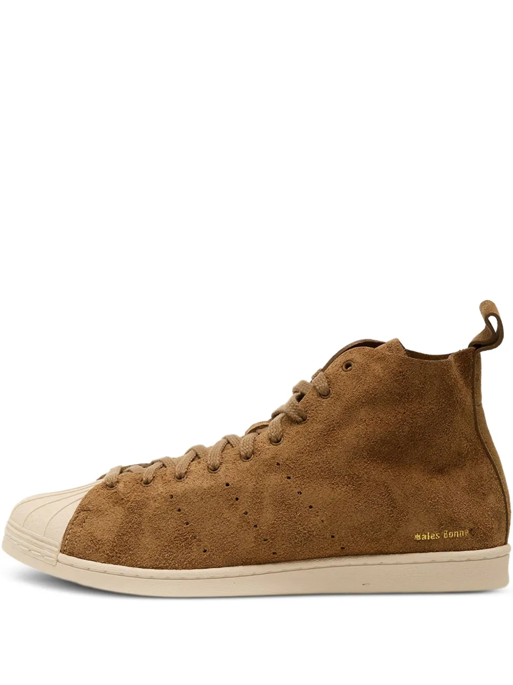 adidas x Wales Bonner Superstar suede high-top sneakers Brown
