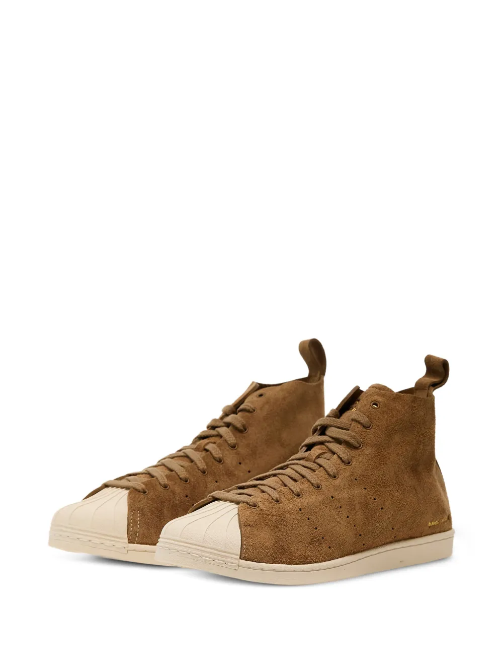 adidas x Wales Bonner Superstar suede high-top sneakers Brown