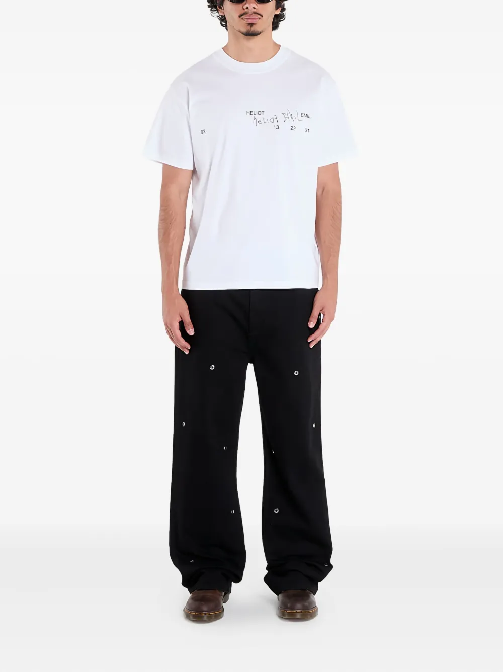 HELIOT EMIL Fulgens signature-print T-shirt | T-Shirts | Image 2
