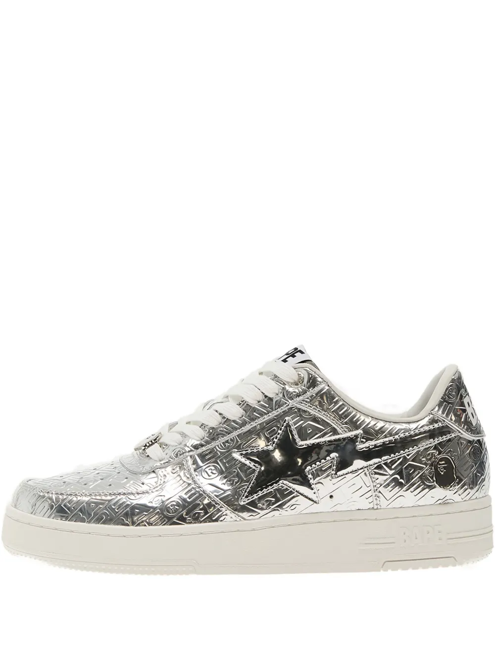 A BATHING APE Bape Sta 5 metallic sneakers Grey