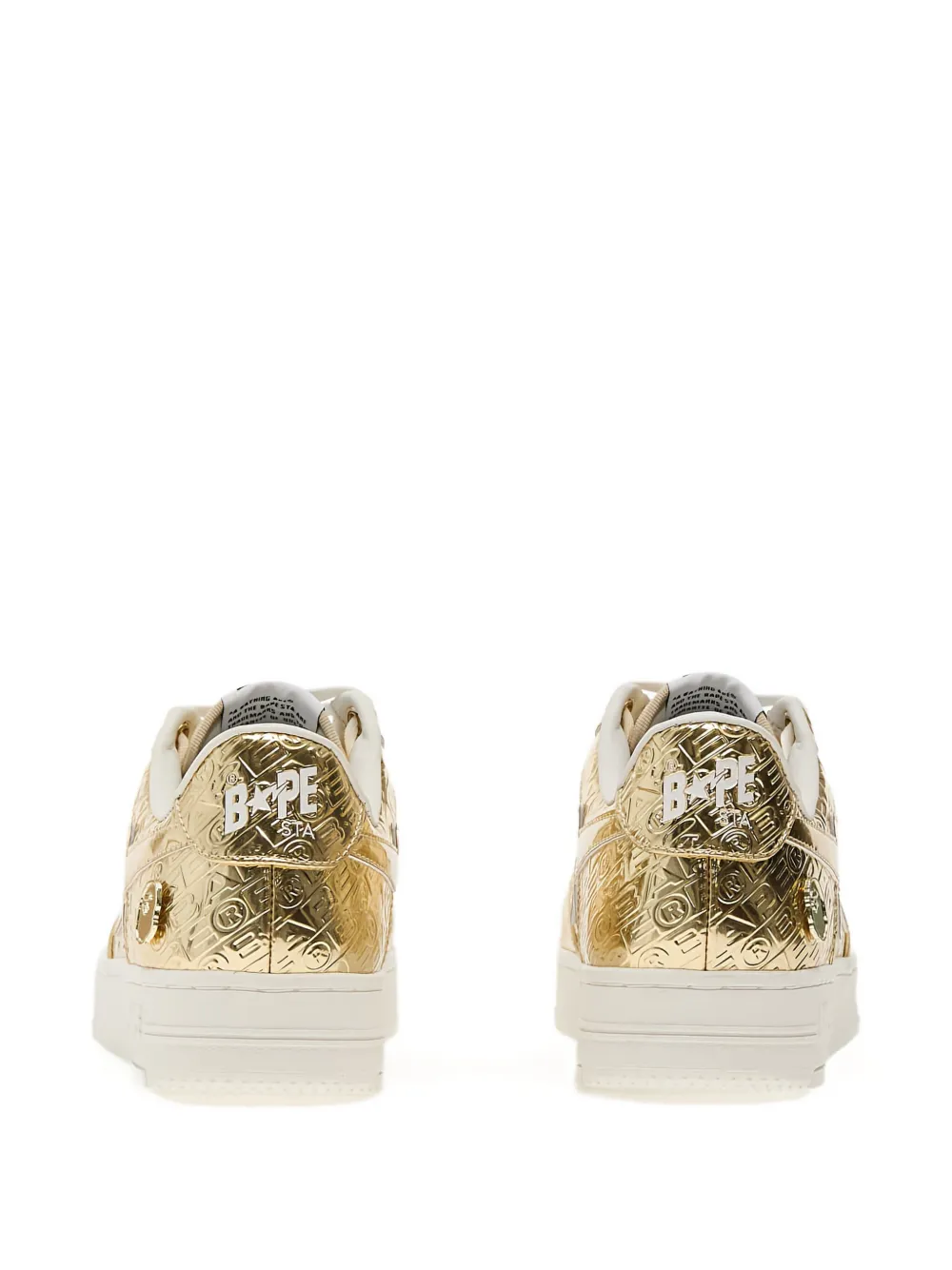 A BATHING APE Bape Sta 5 metallic sneakers Gold