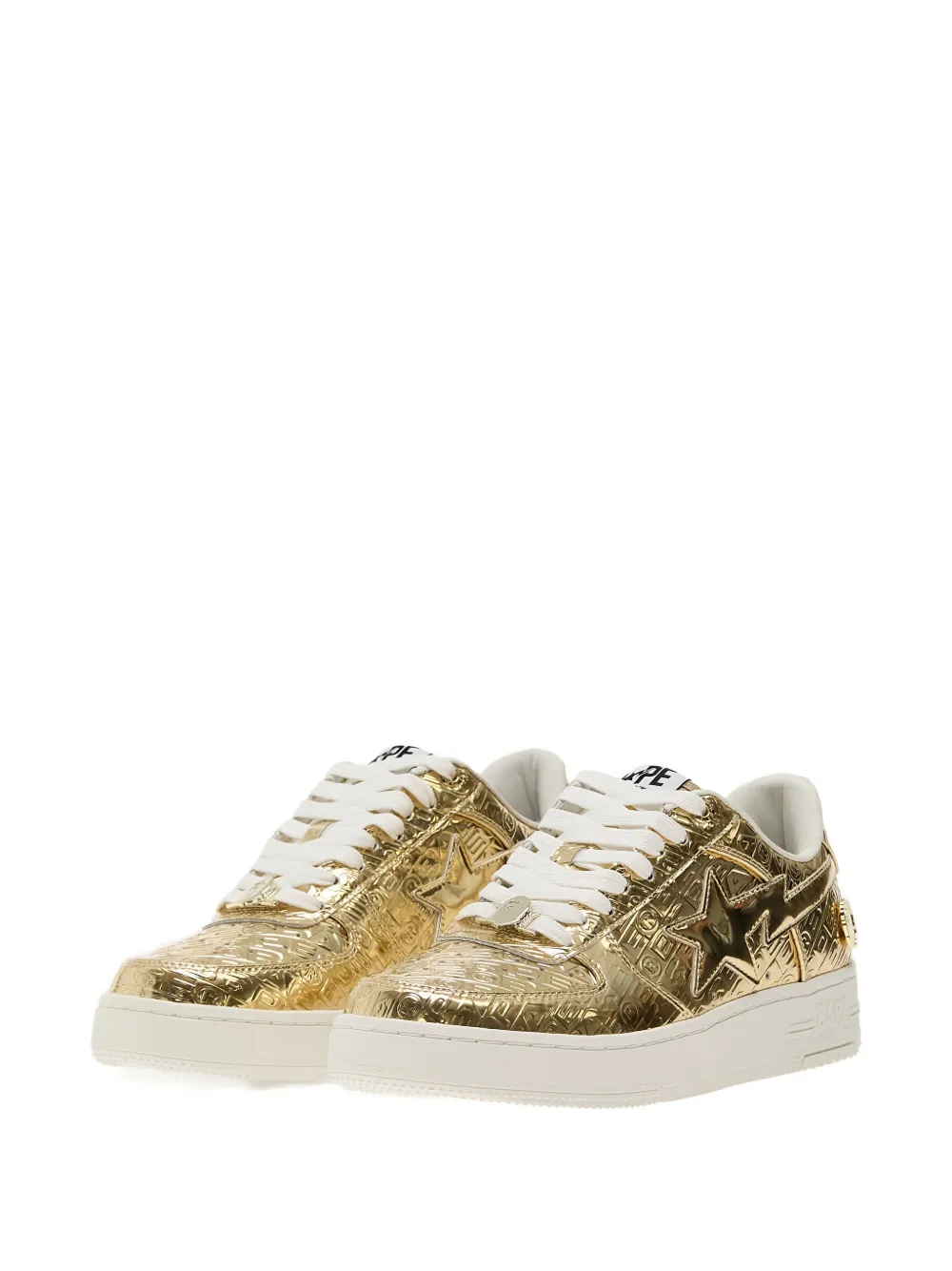 A BATHING APE Bape Sta 5 metallic sneakers Gold