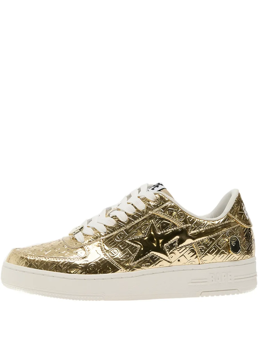 A BATHING APE Bape Sta 5 metallic sneakers Yellow