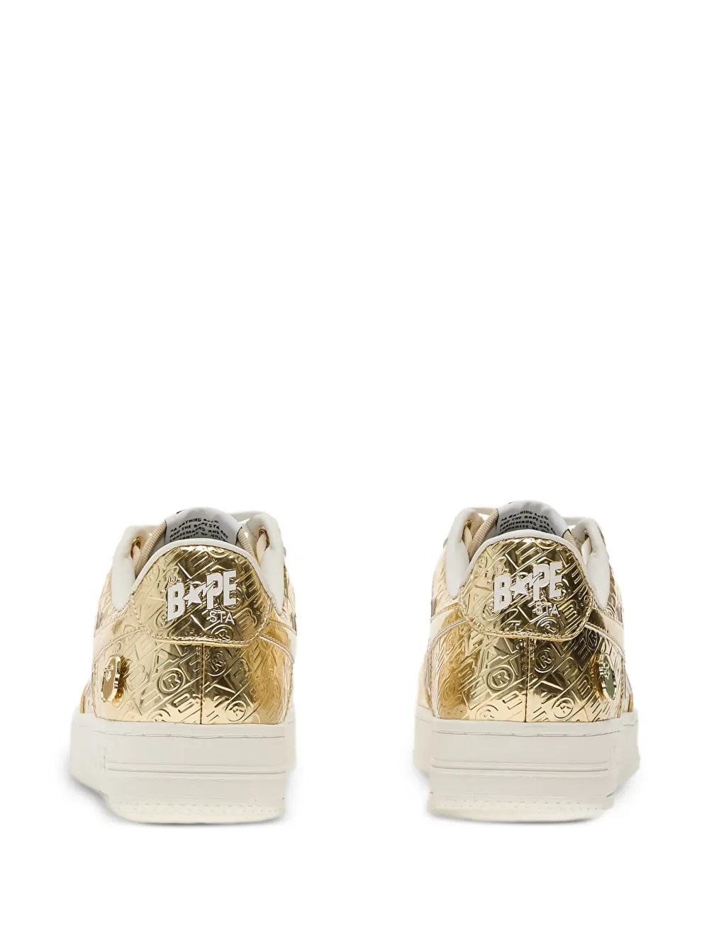 A BATHING APE Bape Sta 5 metallic sneakers Gold