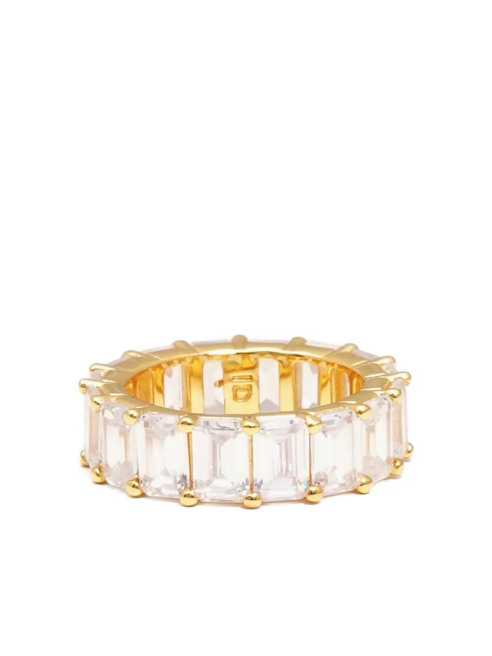 Izabel Display Chunky emerald-cut eternity ring | Gold | Image 1