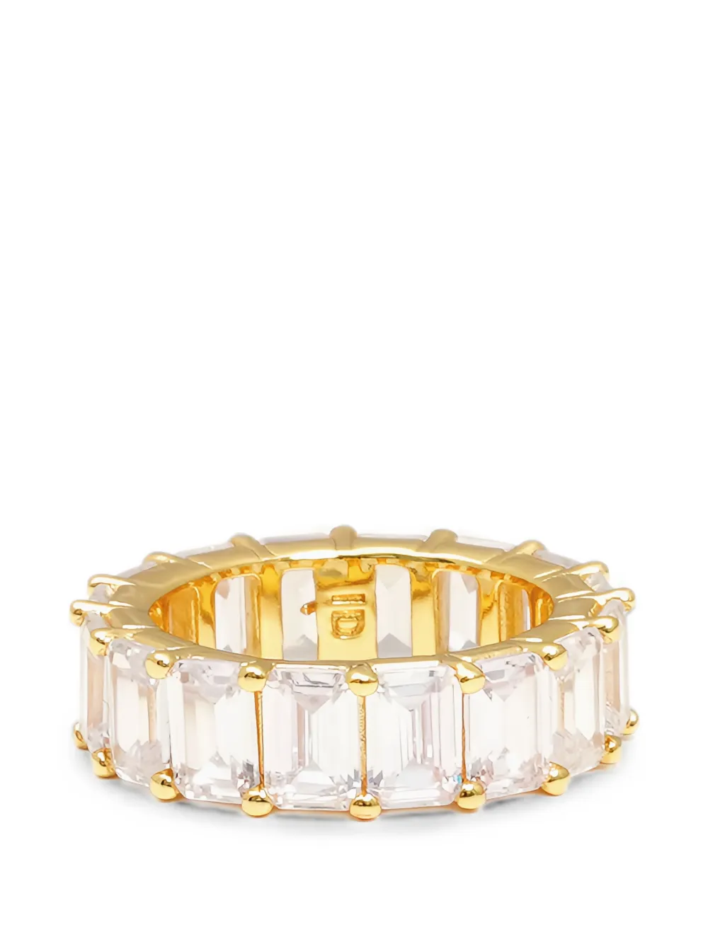 Izabel Display Chunky Eternity Ring mit Smaragdschliff - Gold