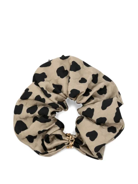 Saint Laurent leopard-print silk hair scrunchie