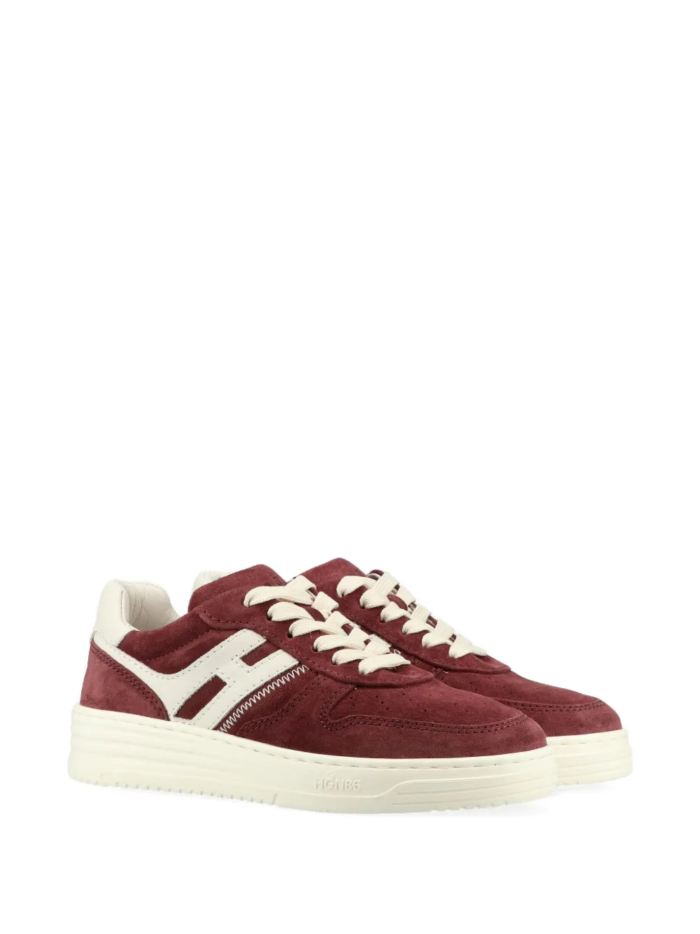 Hogan side-stripe lace-up sneakers - Rood