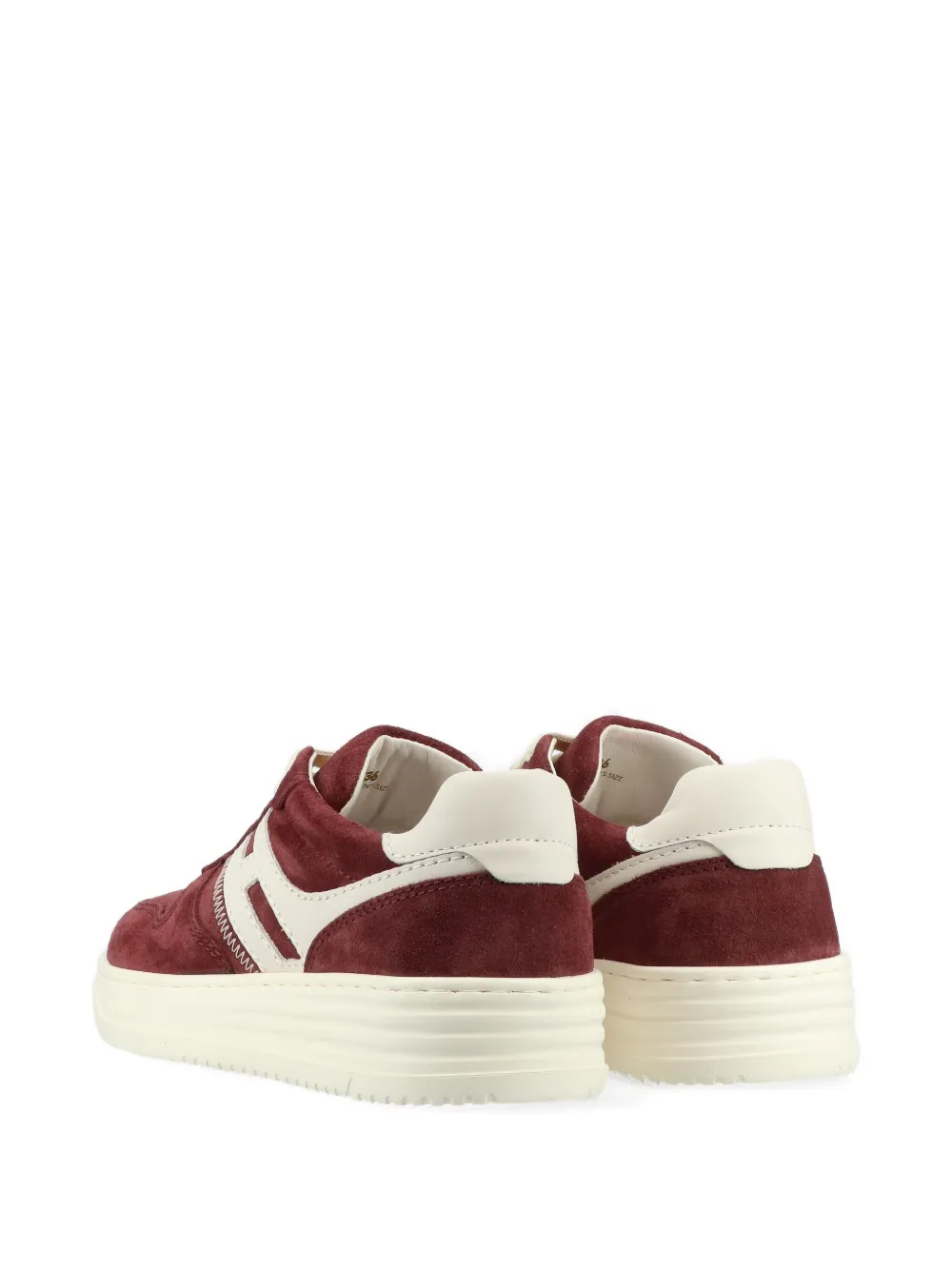 Hogan Side-stripe Lace-up Sneakers In Red