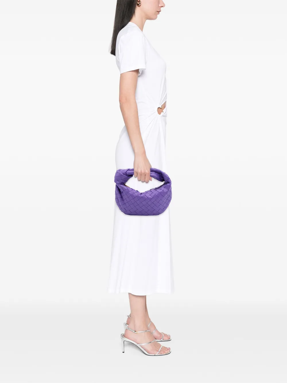 Pre-owned Bottega Veneta 2012-2025 Mini Nappa Intrecciato Jodie Hobo Bag