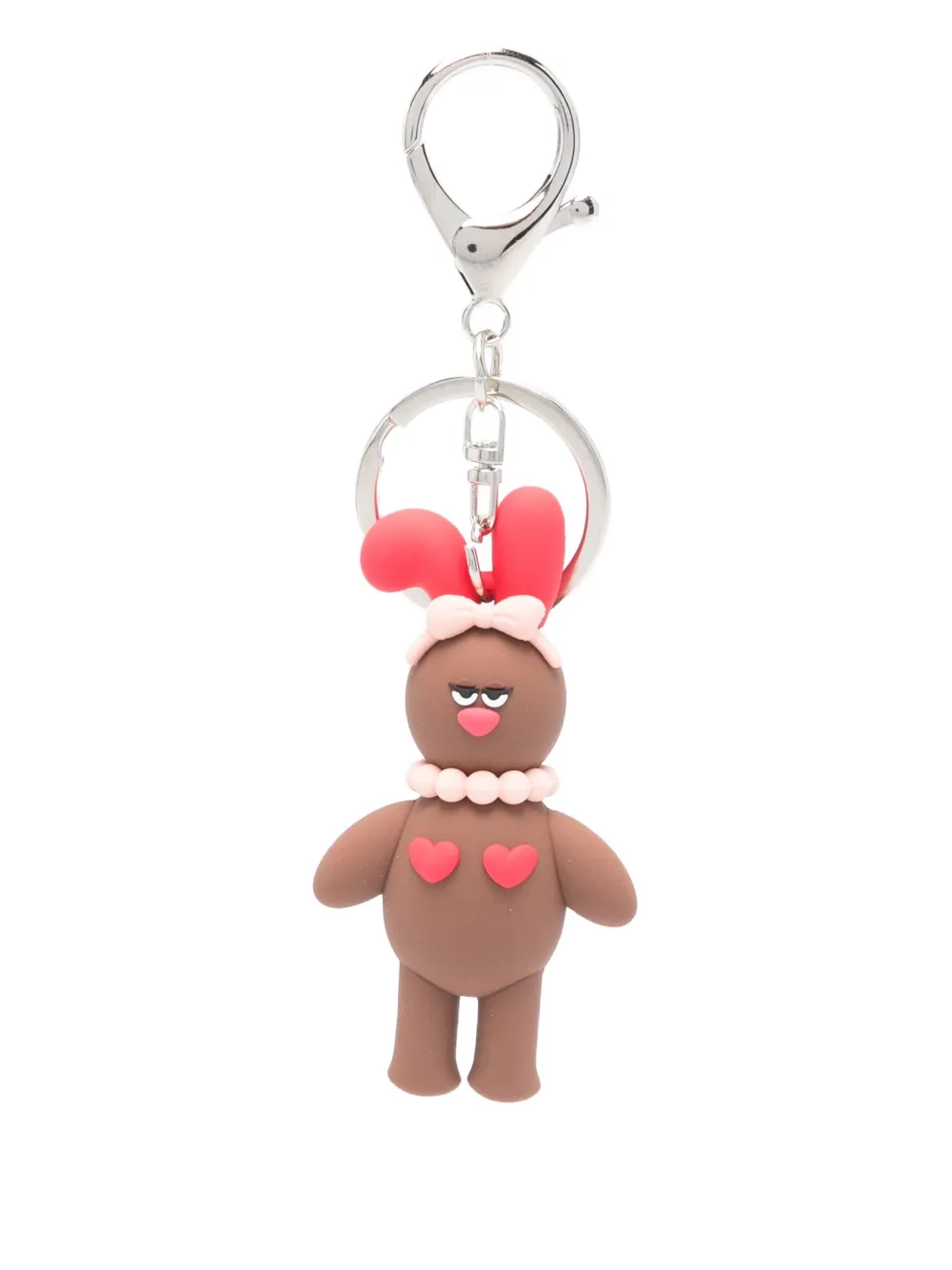 Marge Sherwood Charm Charm bunny keyring | Brown | Image 1