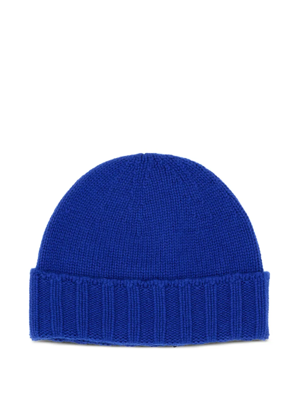 Drumohr cashmere ribbed beanie hat - ブルー Drumohr cashmere ribbed beanie hat - ブルー