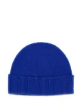Drumohr cashmere ribbed beanie hat - Blue