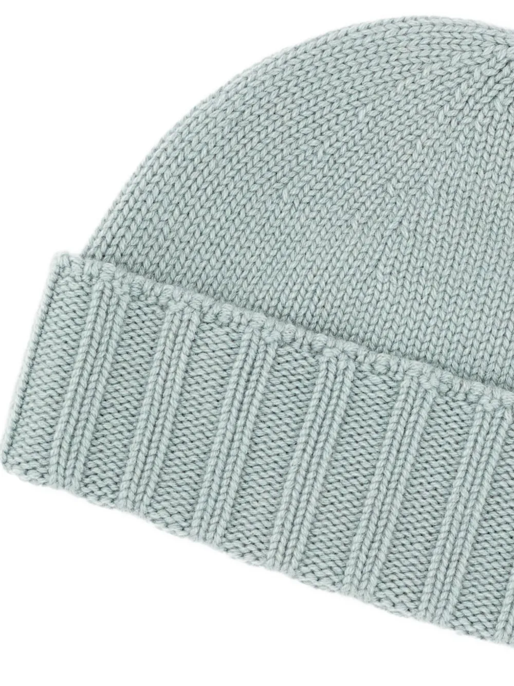 Drumohr ribbed-brim beanie Groen