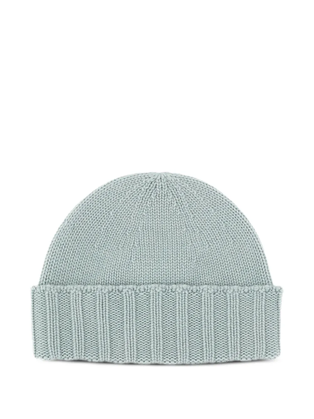 Drumohr ribbed-brim beanie Groen