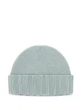 Drumohr ribbed-brim beanie - Green