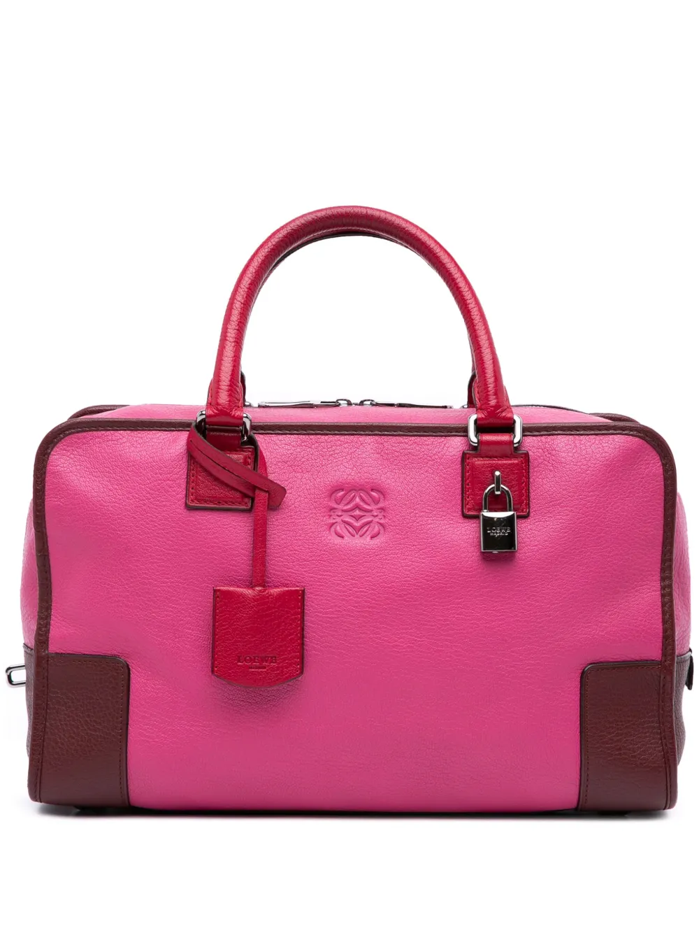 Loewe Pre-Owned 2012 Tricolor Goatskin Amazona 36 handbag - ピンク Loewe Pre-Owned 2012 Tricolor Goatskin Amazona 36 handbag - ピンク