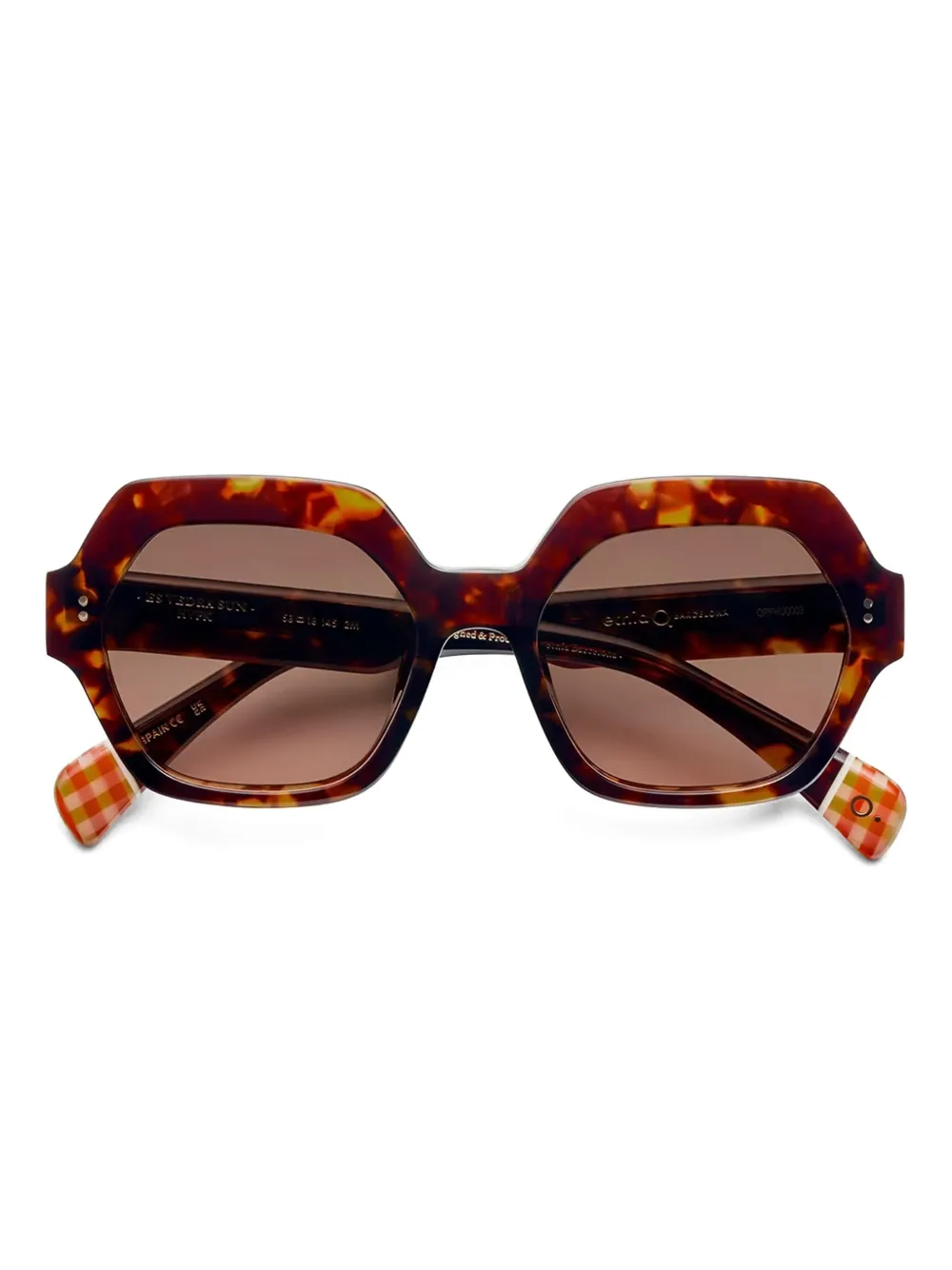 Etnia Barcelona geometric tortoiseshell sunglasses Bruin