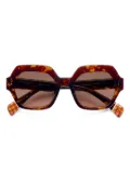 Etnia Barcelona geometric tortoiseshell sunglasses - Brown