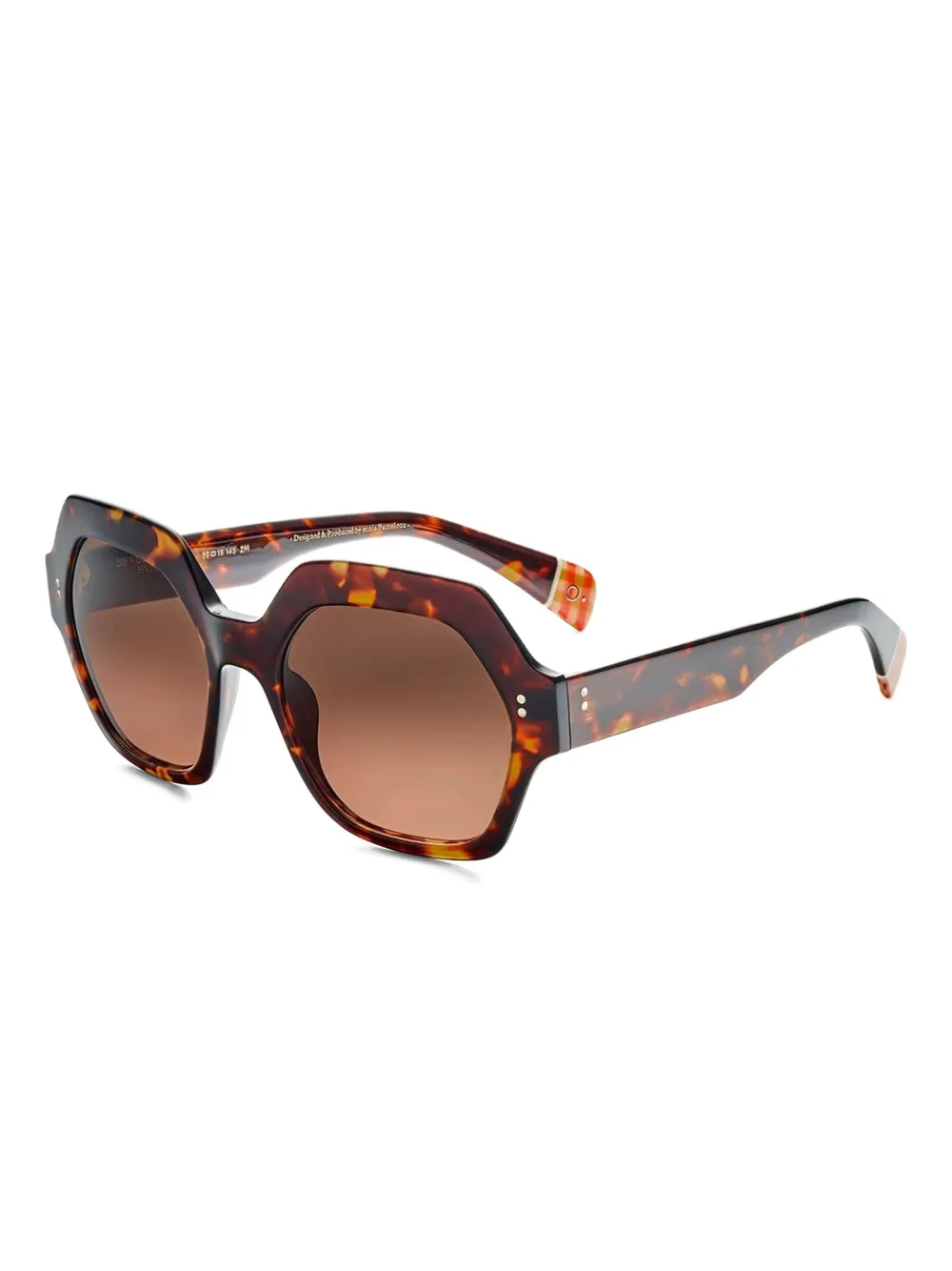Etnia Barcelona geometric tortoiseshell sunglasses Bruin