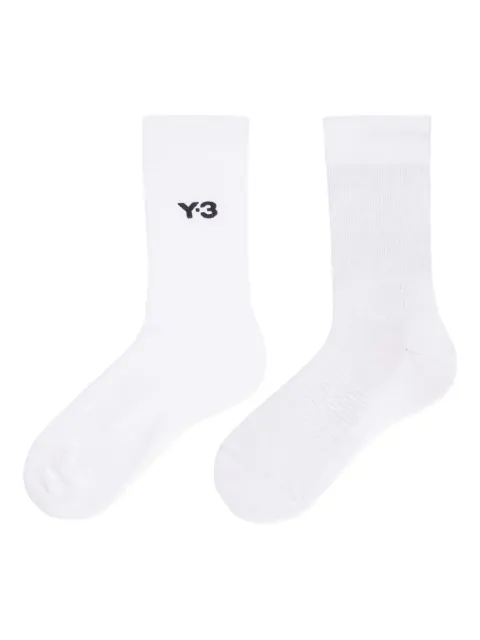 Y-3 ADIDAS logo-embroidered ribbed socks