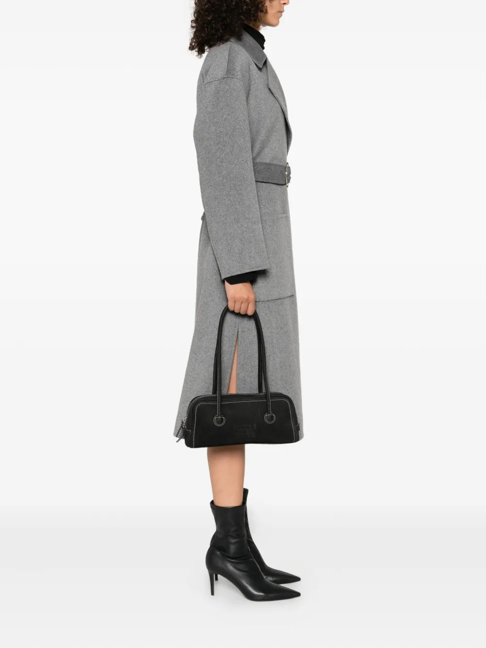 Marge Sherwood Shopper met logo-reliëf - Zwart