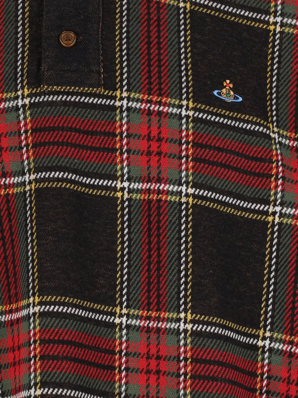 Vivienne Westwood Poloshirt met tartan ruit Rood