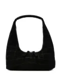 Marge Sherwood crocodile-effect suede tote bag - Black