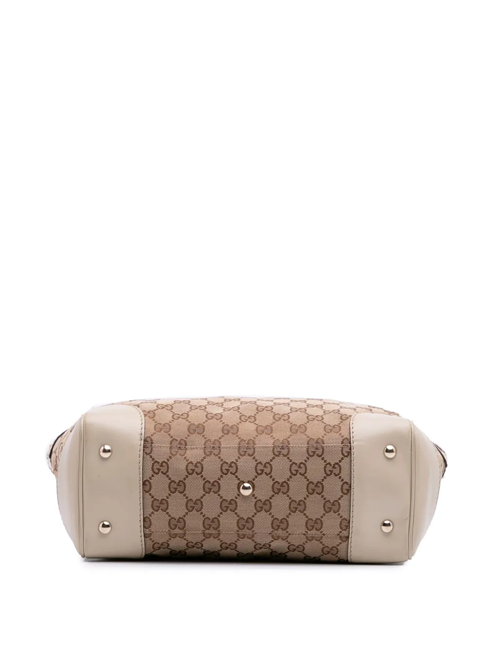Pre-owned Gucci 2016-2025 Gg Canvas Mayfair Tote Bag In Brown