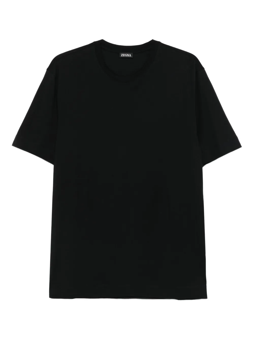 Zegna crew-neck short-sleeve T-shirt | Black | Image 1