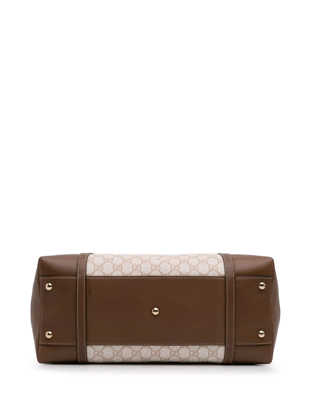 Pre-owned Gucci 2016-2025 Large Gg Supreme Nice Dome Satchel