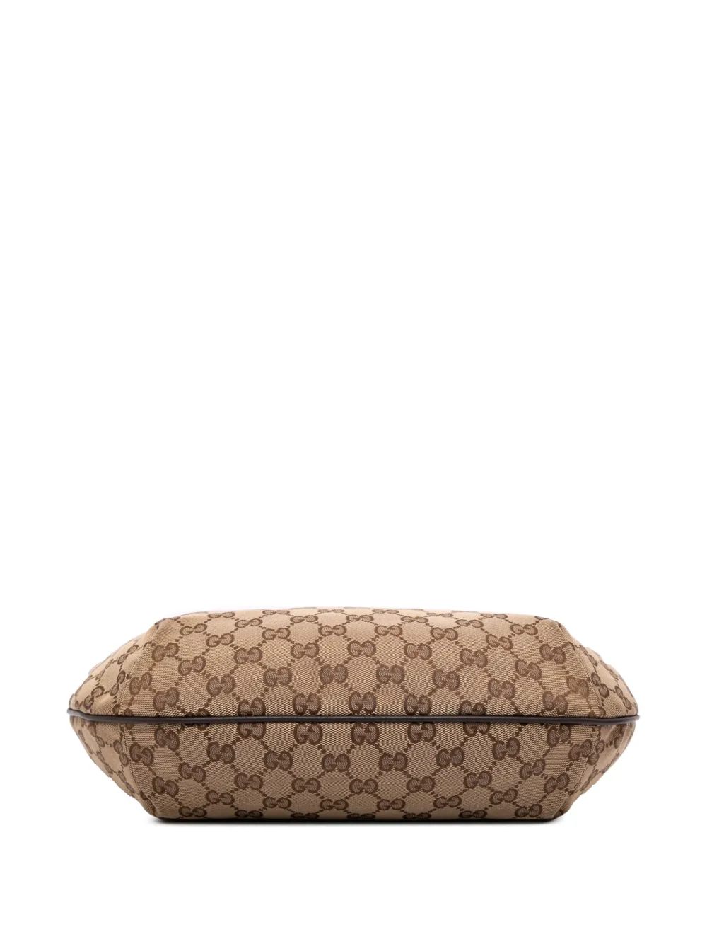 Pre-owned Gucci 2016-2025 Gg Canvas Web Crossbody Bag In Brown