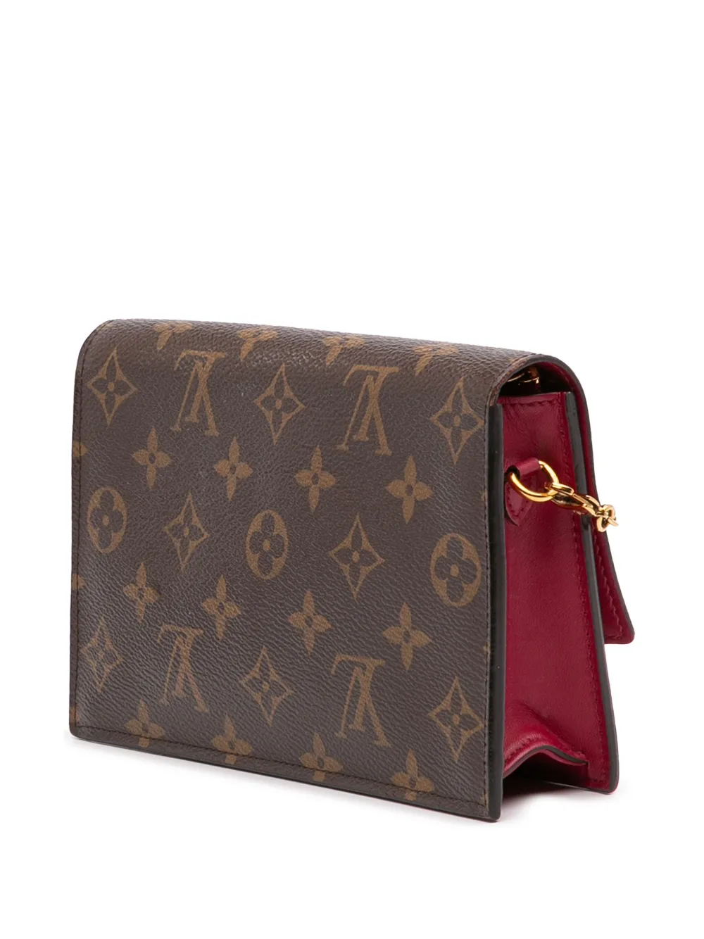Pre-owned Louis Vuitton 2019 Monogram Flore Wallet On Chain Crossbody Bag
