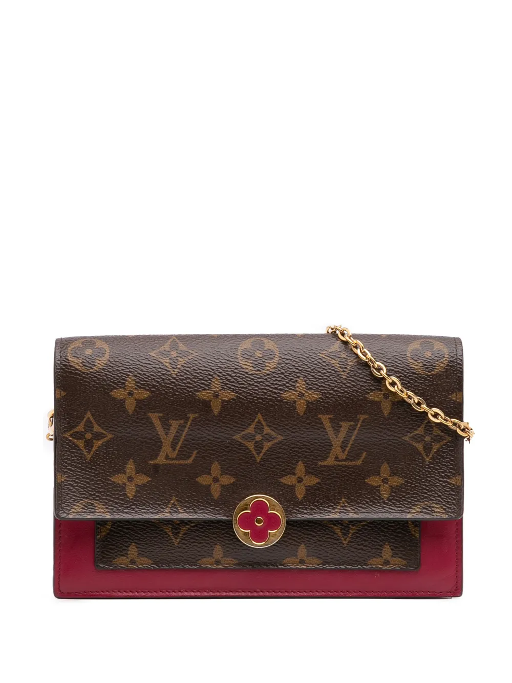 Louis Vuitton Pre-Owned 2019 Monogram Flore Wallet On Chain crossbody Louis Vuitton Pre-Owned 2019 Monogram Flore Wallet On Chain crossbody