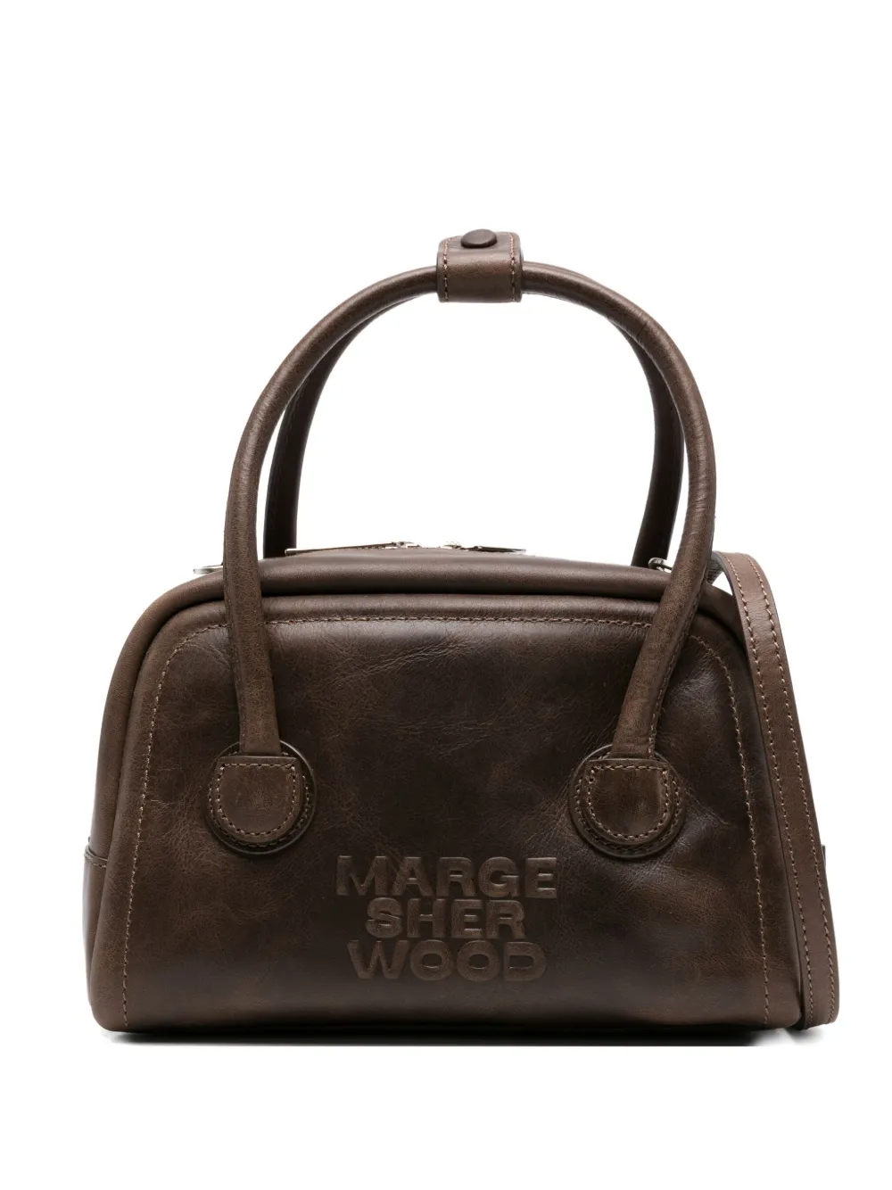 logo-embossed tote bag