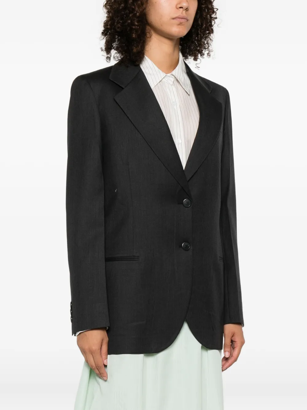 Prada notched-lapels blazer Grijs