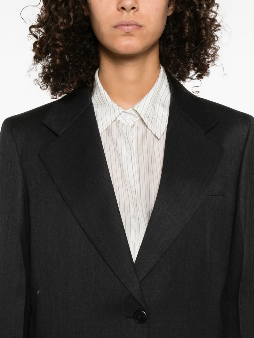 Prada notched-lapels blazer Grijs