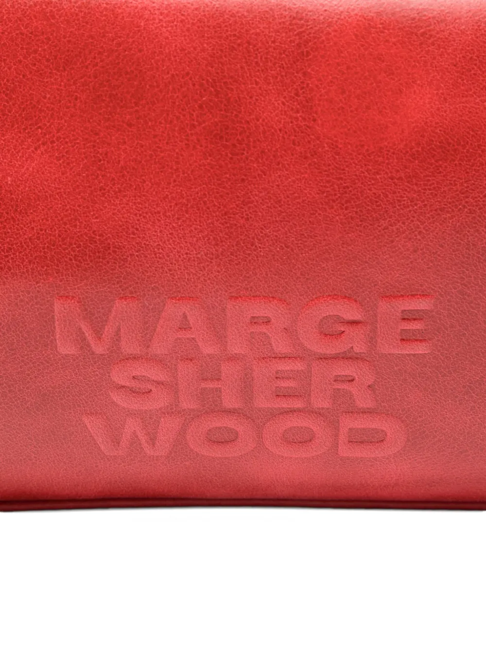 Marge Sherwood Schoudertas met logo-reliëf Rood