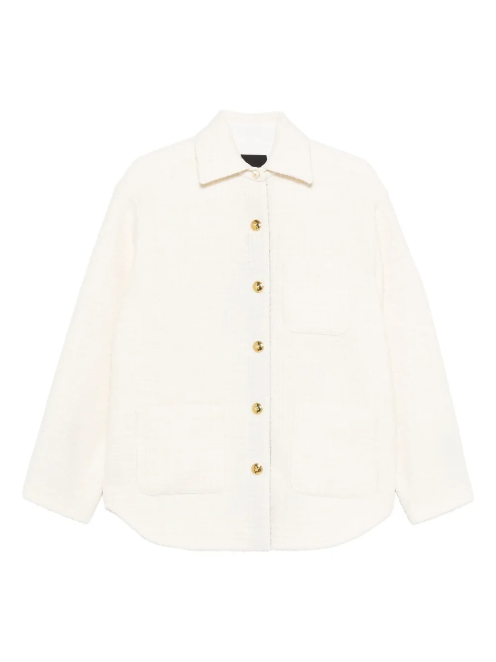 PINKO textured buttoned jacket - ホワイト PINKO textured buttoned jacket - ホワイト
