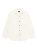 PINKO textured buttoned jacket - White