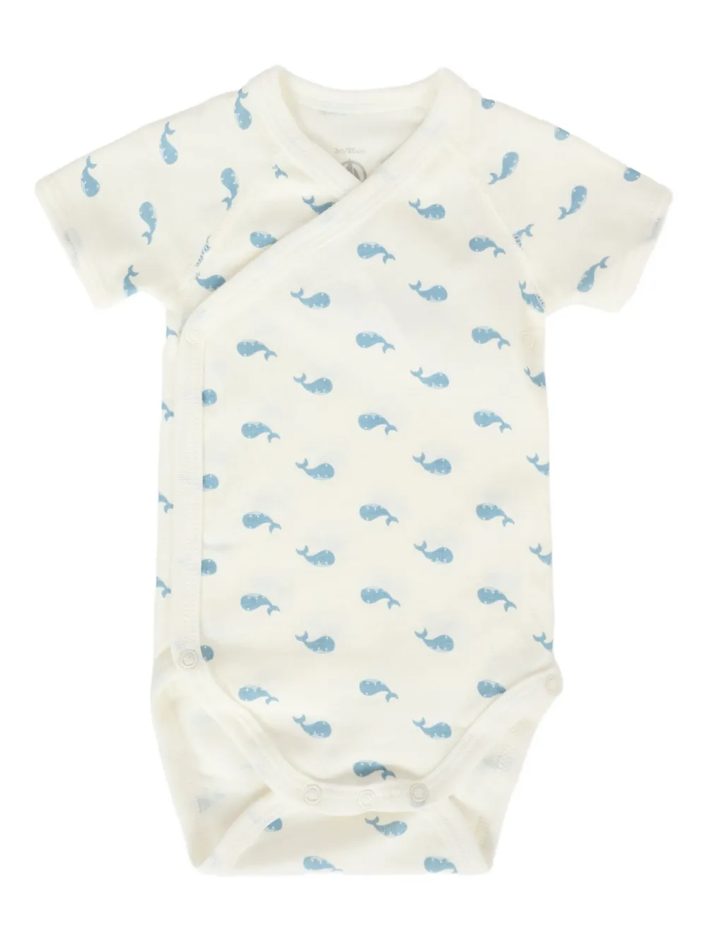 Petit Bateau whale-print wrap bodies Blauw