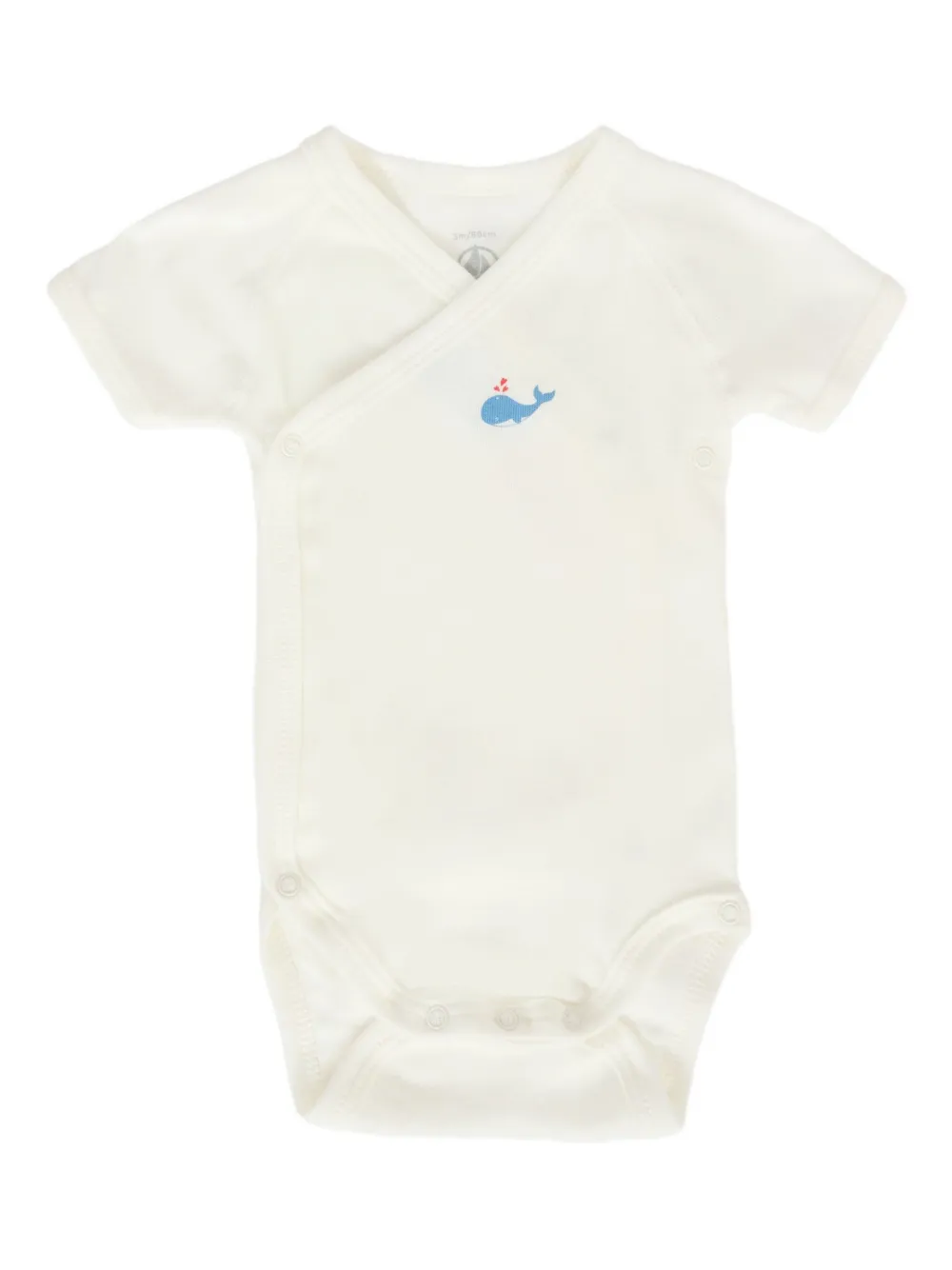 Petit Bateau whale-print wrap bodies Blauw