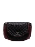 CHANEL Pre-Owned 2013-2014 Bicolor Quilted Lambskin Twist Crescent Flap shoulder bag - Red